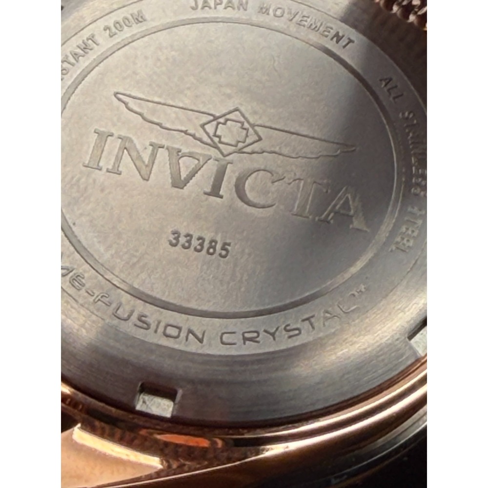 Invicta 33385 Women's Rose Gold Tone Crystal Dial Mesh Bracelet Watch - Picture 5 of 6